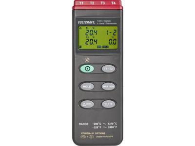 VOLTCRAFT K204 Temperatuurmeter -200 - +1370 °C Sensortype K