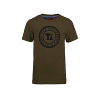 TYGO & vito T-shirt met biologisch katoen army groen/zwart