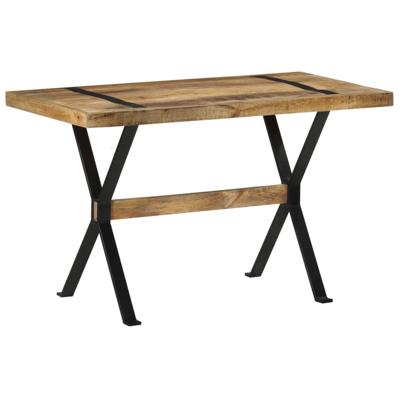 vidaXL Eettafel 120x60x76 cm ruw mangohout vidaXL Eettafel 120x60x76 cm ruw mangohout