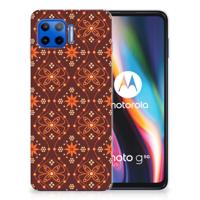 Motorola Moto G 5G Plus TPU bumper Batik Brown