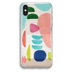 Bold Rounded Shapes: iPhone XS Max Transparant Hoesje