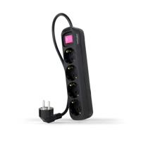 Nanocable 10.37.0004-BK stekkerdoos, zwart