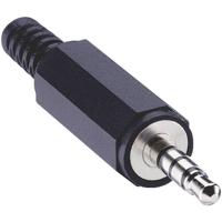 Lumberg 1532 02 Jackplug 3,5 mm Stekker, recht Aantal polen: 4 Stereo Zwart 1 stuk(s)