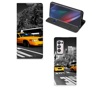 OPPO Find X3 Neo Book Cover New York Taxi