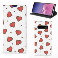 Samsung Galaxy S10 Hoesje met Magneet Hearts - thumbnail