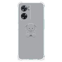 OPPO A57 | A57s | A77 4G Stevig Bumper Hoesje Grijs Baby Olifant - thumbnail