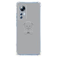 Xiaomi 12 Lite Stevig Bumper Hoesje Grijs Baby Olifant