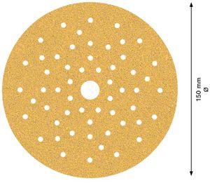 Bosch Accessoires Expert C470 schuurpapier voor excenterschuurmachines 150 mm, multigaten, K60 50-delig - 1 stuk(s) - 2608901136