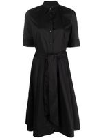 Lauren Ralph Lauren robe-chemise à manches courtes - Noir