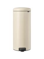 Brabantia NewIcon Prullenbak, Kunststof Binnenemmer, Soft Beige, 30 Liter