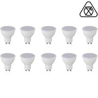 LED Spot 10 Pack - Aigi - GU10 Fitting - 6W - Helder/Koud Wit 6400K