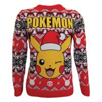 Pokémon Sweatshirt Christmas Jumper Pikachu Size M - thumbnail