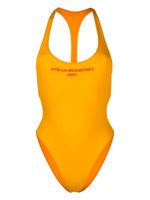 Stella McCartney maillot de bain à logo imprimé - Jaune