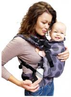 Kinder Hop draagzak Multi Grow Carrier Marine katoen blauw