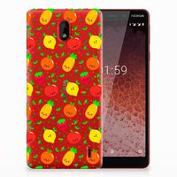 Nokia 1 Plus Siliconen Case Fruits - thumbnail