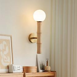 led-wandlampen voor binnen warm wit 1-licht g9 creatief nordic glazen bol wandlamp hout vintage moderne woonkamer 110-240v Lightinthebox