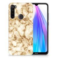 Xiaomi Redmi Note 8T TPU Siliconen Hoesje Marmer Goud