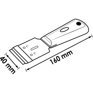 Vigor V1368N Universele schraper 160 mm inclusief 1 kling