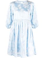 Cecilie Bahnsen robe Mabel à manches bouffantes - Bleu - thumbnail