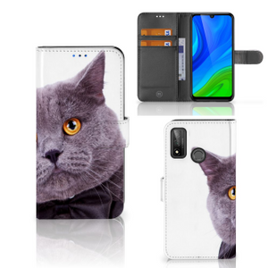 Huawei P Smart 2020 Telefoonhoesje met Pasjes Kat