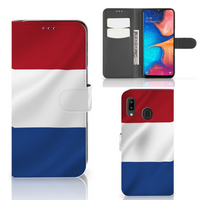 Samsung Galaxy A30 Bookstyle Case Nederlandse Vlag