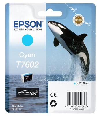 Epson T7602 Cartridge Cyaan