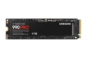 Samsung 990 PRO 1 TB NVMe/PCIe M.2 SSD 2280 harde schijf PCIe NVMe 4.0 x4 Retail MZ-V9P1T0BW