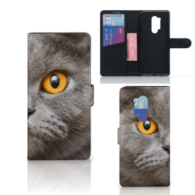 Telefoonhoesje met Pasjes OnePlus 8 Pro Britse Korthaar Telefoonhoesje met Pasjes OnePlus 8 Pro Britse Korthaar