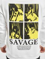 Mister Tee / Hoody Savage Emb in wit