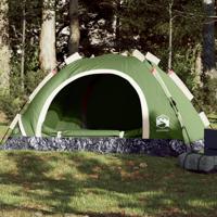 Tent 4-persoons snelontgrendeling groen - thumbnail