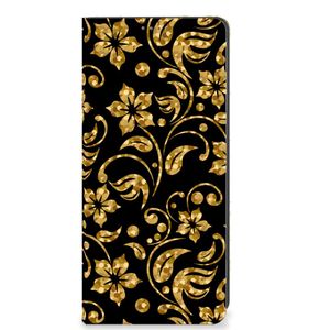 OPPO A78 | A58 5G Smart Cover Gouden Bloemen