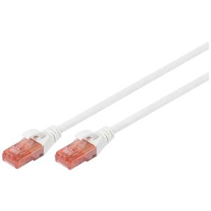 Digitus DK-1617-020/WH RJ45 Netwerkkabel, patchkabel CAT 6 U/UTP 2.00 m Wit Halogeenvrij 1 stuk(s)