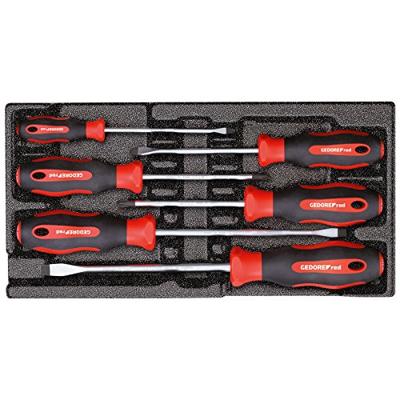 GEDORE red Schroevendraaierset in 1/3 schuimmodule, 6-delig