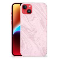 iPhone 14 Plus TPU Siliconen Hoesje Marble Pink - Origineel Cadeau Vriendin - thumbnail