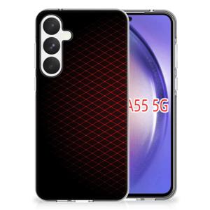 Samsung Galaxy A55 TPU bumper Geruit Rood