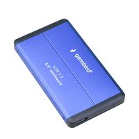 Gembird EE2-U3S-2-B behuizing voor opslagstations HDD-behuizing Blauw 2.5" - thumbnail