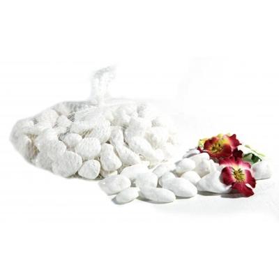 Decoratie stenen in het wit - 1x kilo - voor in een glazen vaas/potje/aquarium - mini steentjes Decoratie stenen in het wit - 1x kilo - voor in een glazen vaas/potje/aquarium - mini steentjes