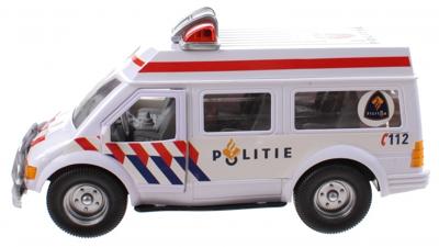 Kids Fun politieauto wit 26 cm