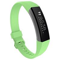 By Qubix - Compatible met Fitbit Alta HR siliconen bandje met gesp - Maat: Large - Licht Groen - Compatible fitbit bandje