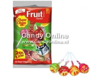 Chupa Chups Chupa Chups - Lolly's Fruit 100 + 20 Gratis