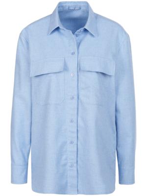 Blouse 100% katoen Van DAY.LIKE blauw Blouse 100% katoen Van DAY.LIKE blauw