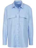 Blouse 100% katoen Van DAY.LIKE blauw