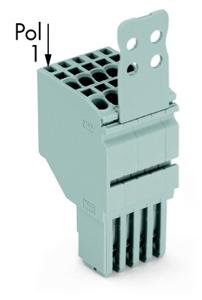 WAGO 2020-206/133-000 Connector, female Grijs 25 stuk(s)