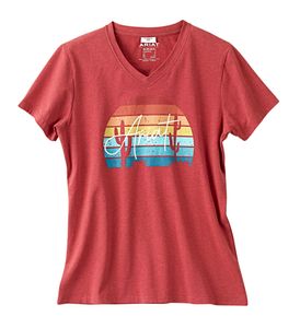 Ariat Dames T-Shirt R.E.A.L™ Horizon Tee, rood, Maat: M