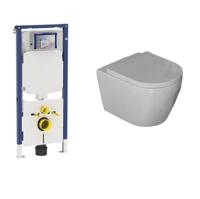 Geberit UP720 toiletset met Saniclear Jama Compact randloos toilet incl softclose zitting