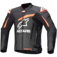 ALPINESTARS GP Plus V4 Jacket, Leren motorjas, Zwart-Rood Fluo-Wit - thumbnail