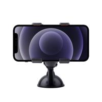 Shop4 - iPhone 12 mini Autohouder Raamhouder Klem Zwart