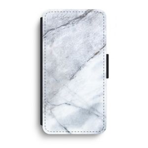 Witte marmer: iPhone XR Flip Hoesje