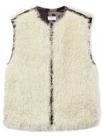 PUCCI gilet en peau lainée artificielle - Blanc