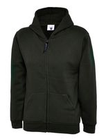 Uneek UC506 Childrens Classic Full Zip Hooded Sweatshirt - thumbnail